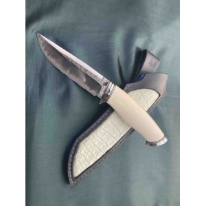 КЛИК ніж ручної роботи Олександра Репи, сталь - S390 в нержавіючому дамаску, 67-68 HRC. Photo 2